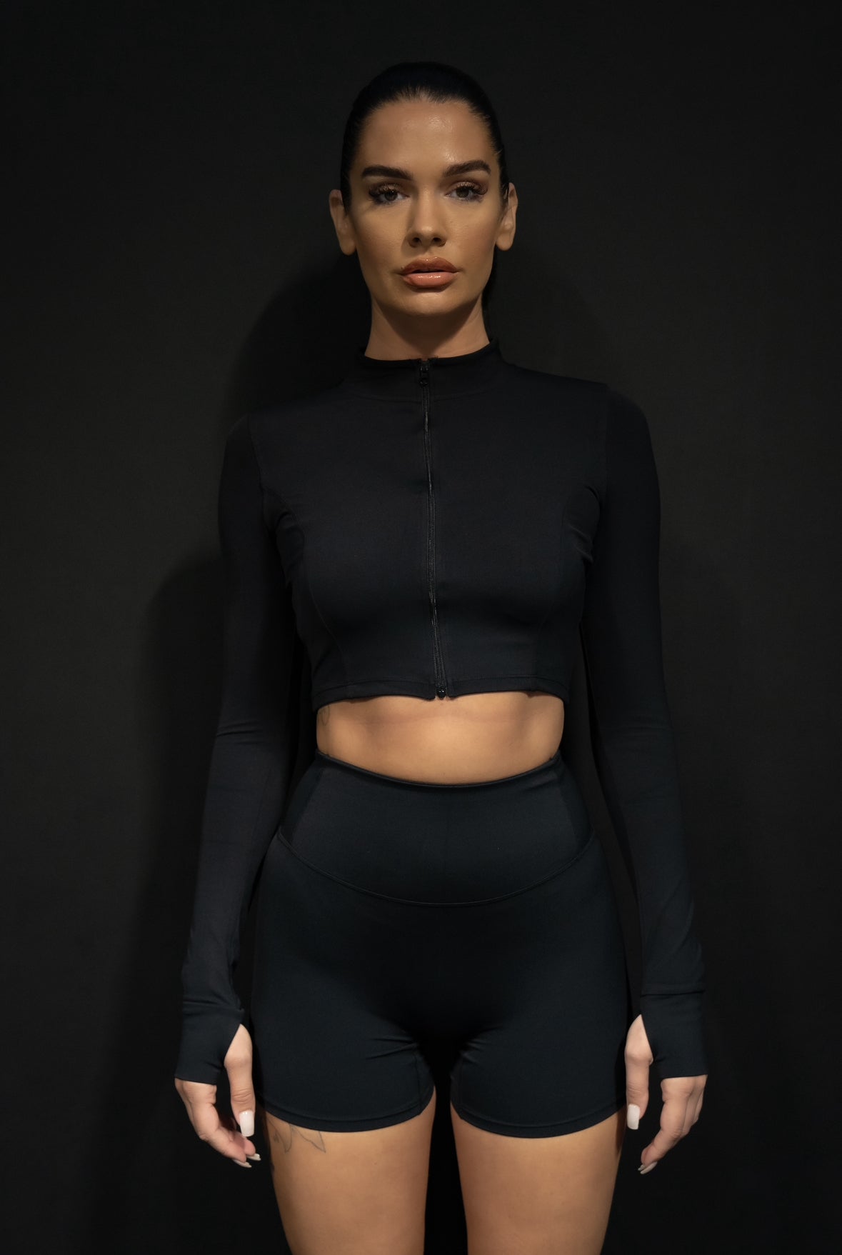 evolution midnight crop jacket